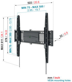 Vogels EFW 8205 Mauerhalterung SuperFlat M