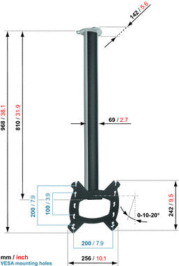Vogels efc 6215 LCD-Plafongshalterung