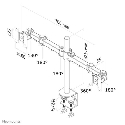 Neomounts FPMA-D960D Monitoraarm