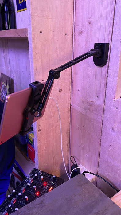 Wolff Mount Tablet iPad Telefon-Beugel - 39 cm |Dréibar |Klemmsystem |Universal |Stabil Metallarm