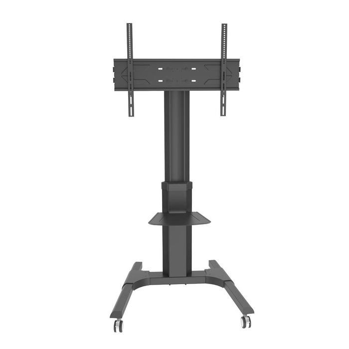 Wolff Mount rullbar TV-Stativ bis 70 inch|universal|Héicht verstellbar|schwaarzt Aluminium|VESA 800x600