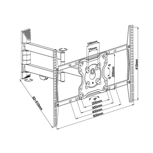 Neomounts FPMA-W460 Mauerhaler bis 55 inch