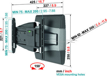 Vogels EFW 8145 TV-Mauerhalterung Motion+ S