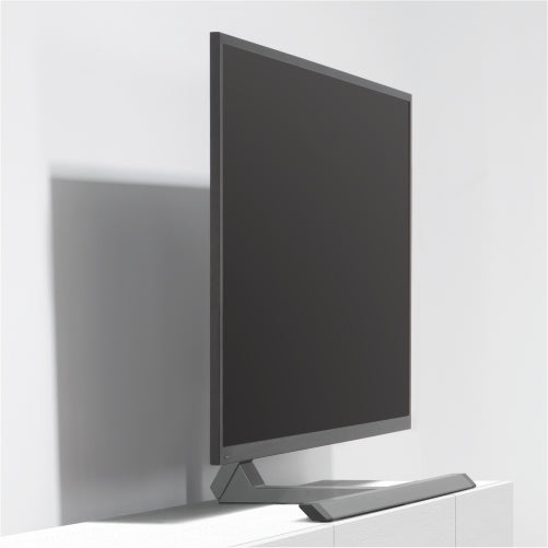 Wolff Mount Universal Aluminium TV-Fouss |Dréi- a kippbar |bis 75 inch |Faarf: Anthrazit |VESA 600x400 |Modernt Design