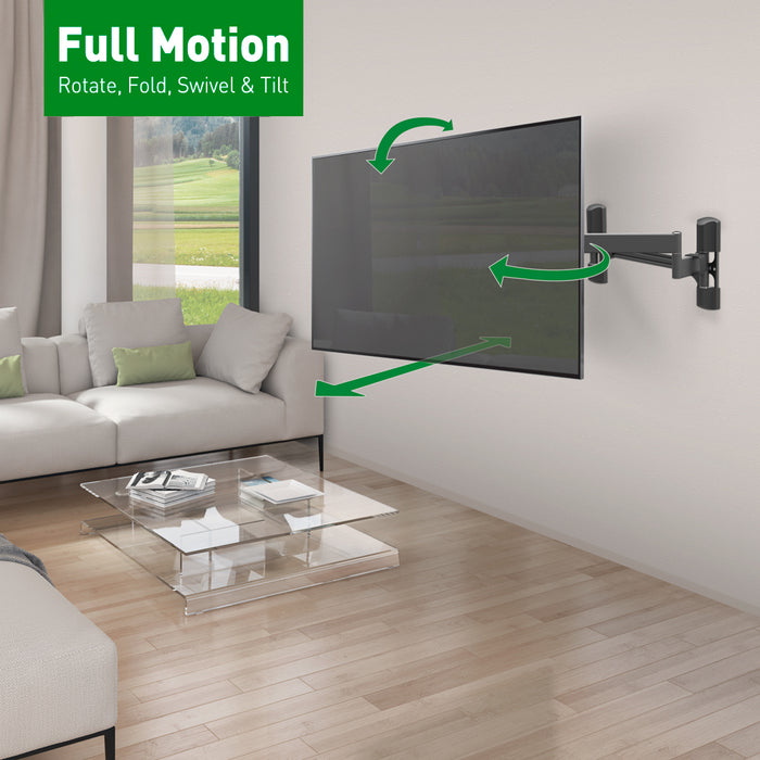 Barkan Mounts staark TV-Mauerbeugel fir Eckmontage | Schiermer 40 - 90 inch | VESA 600x400