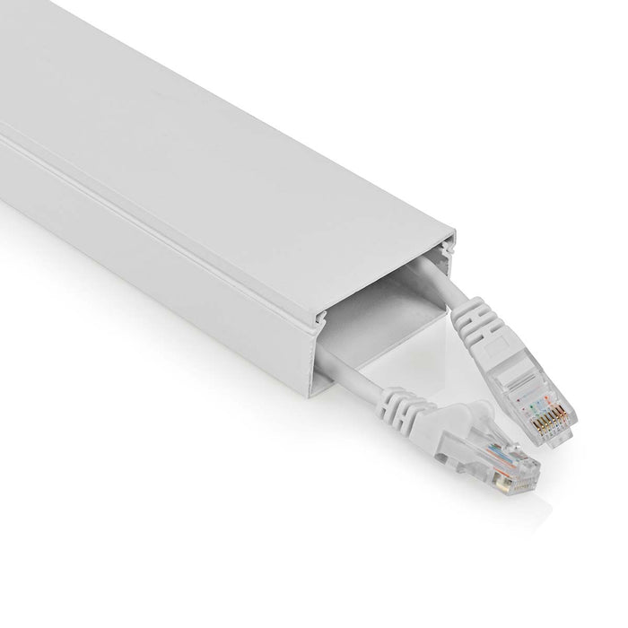 Kabelkanal 110cm x 6cm Wäiss Aluminium
