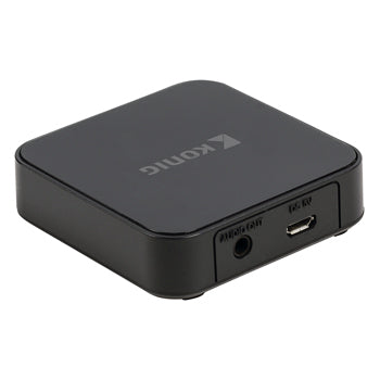 Audio-Stream vum iPhone an Tablet mat analoogem Ausgang