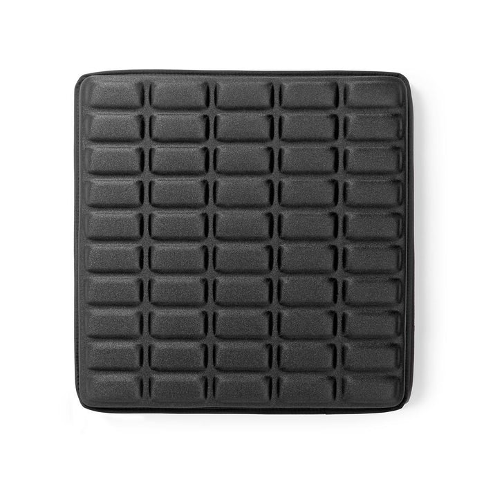 Schmäerzen um Hënneschten? Ergonomescht Sëtzkloss | Gel | Schwaarz