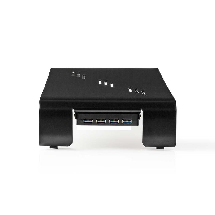 Ergonomesche multifunktionell Stänner | USB 3.0 Hub | 4-Porten | Schwaarz