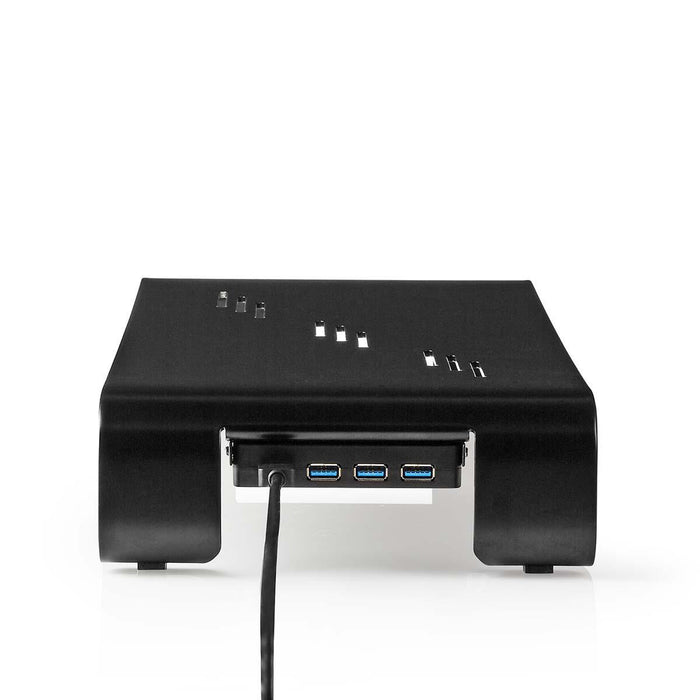 Ergonomesche multifunktionell Stänner | USB 3.0 Hub | 4-Porten | Schwaarz