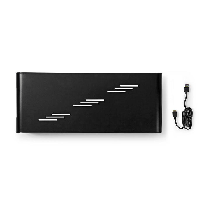 Ergonomesche multifunktionell Stänner | USB 3.0 Hub | 4-Porten | Schwaarz
