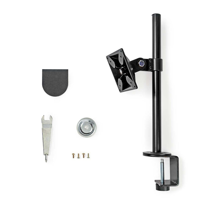Ergonomesch Monitorbriet | Een Monitor-Aarm | Dréibar a kantelbar | Schwaarz