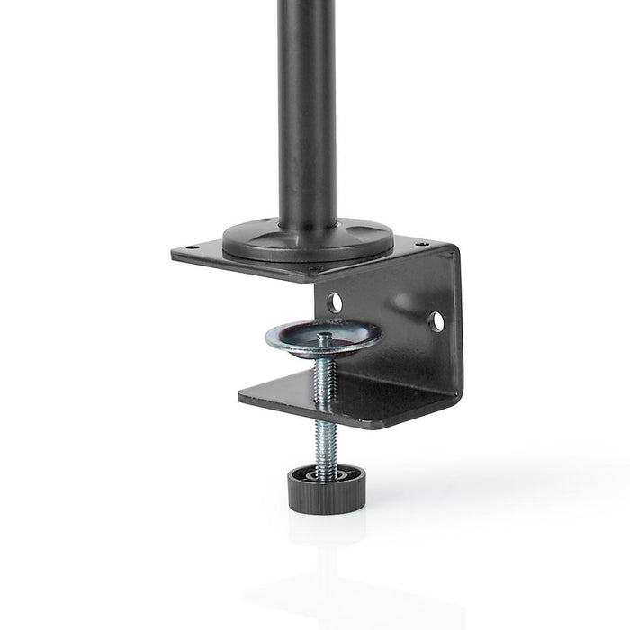 Ergonomesche Monitorbeugel | Dräi Monitoraarmen | Dréibar a kipbar | Schwaarz