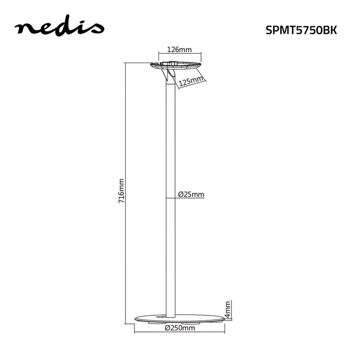 Buedemstänn fir Speaker | Sonos® One / Sonos® Play:1 | Max. 3 kg | Fix