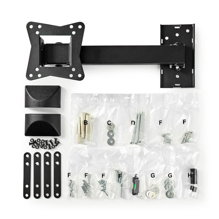 Full Motion TV Wall Mount | 10 - 32" | Max. 30 kg | 2 Scharnéierpunkten