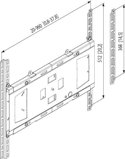 Vogel's universell Display-Interface schwaarz 30 inch bis 60 inch