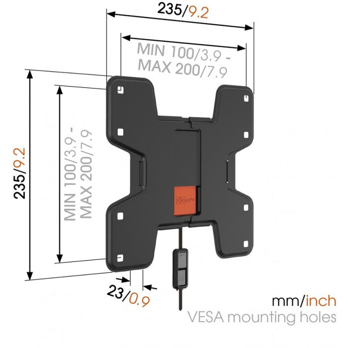 Vogels WALL 2105 feste TV-Mauerbeugel bis 37 inch