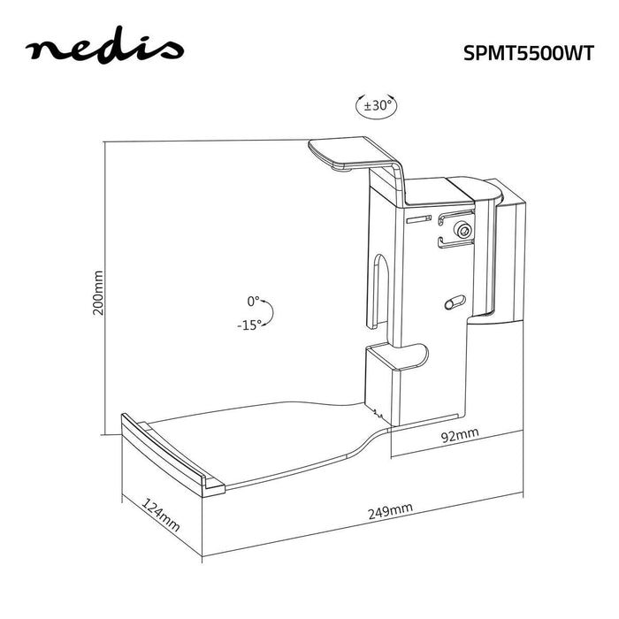 Mauerbriet fir Speaker | Fir Sonos® PLAY:5-Gen2? | Kantelbar an dréibar | Max. 7 kg