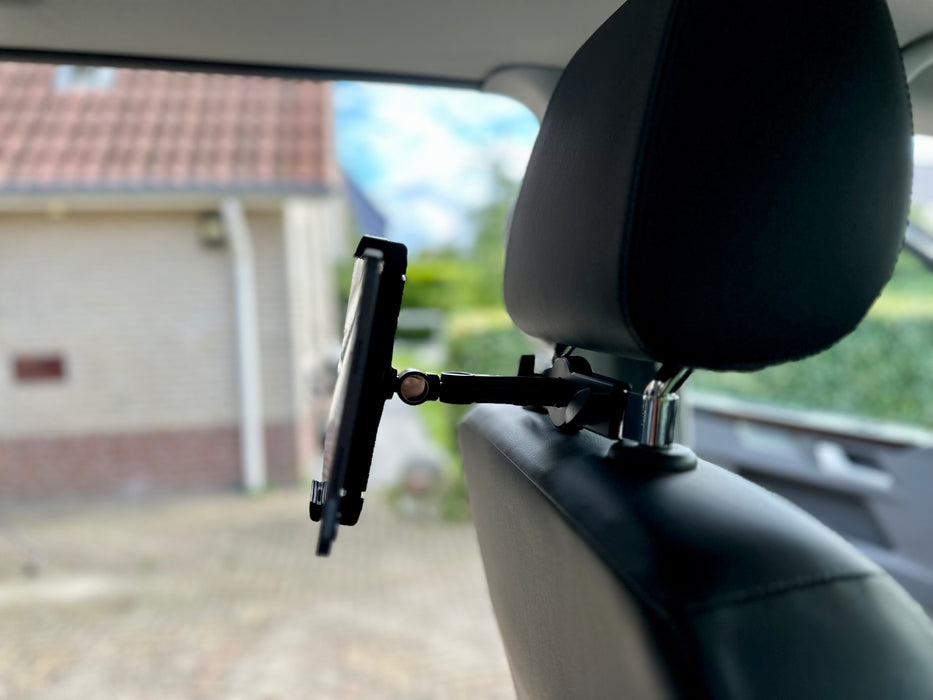 Wolff Mount Autotablet-Halter fir un d’Kappstëtz bis 224mm |Universal |Tablet an iPad
