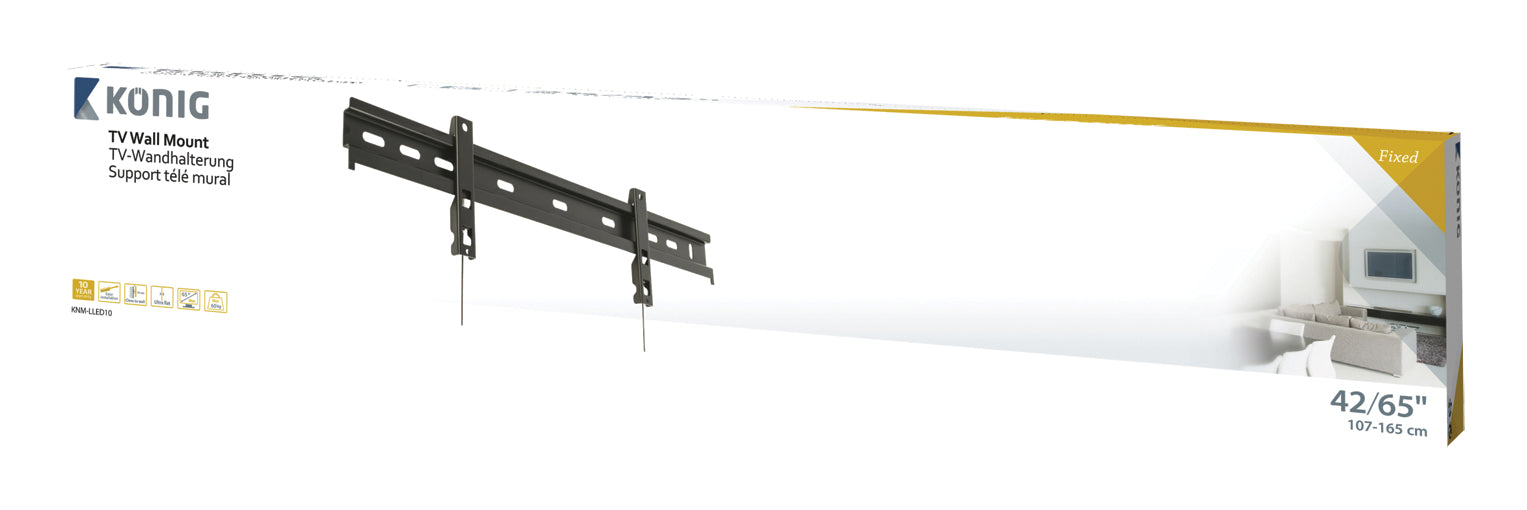 Mauerbügel ultra flaach 42-65"