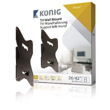 Fixe TV-Mauerbeugel 26–42" 40 kg