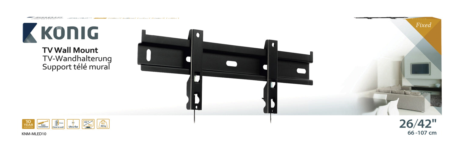 Mauerbügel ultra flaach 26-42"