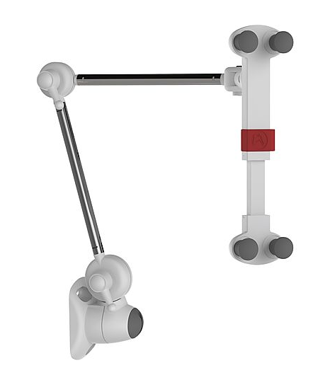 Flexibel Tablethalter fir Mauer- a Staangmontage. Gëeegent fir iPad e-Readeren Tablets