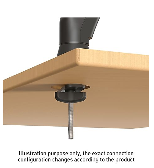 Barkan Mounts Duebel Monitor-Aarm mat Bürofixatioun |bis 29 inch |2 Ekranen |Gasfeder