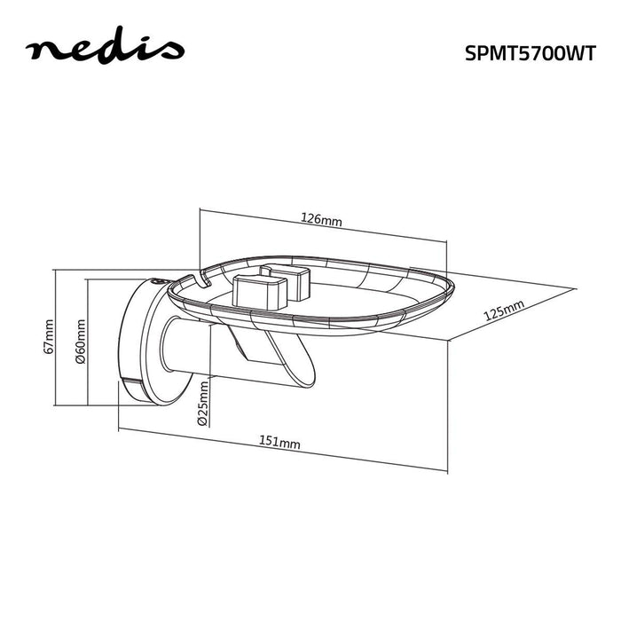 Mauerbriet fir Speaker | Fir Sonos One / Sonos® Play:1 | Max. 3 kg | Fix