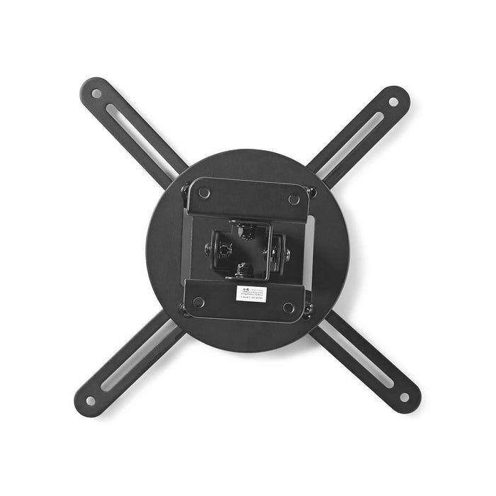 Plafongsbriet fir Projektor | 360° dréibar | Max. 10 kg | Ofstand bis bei de Plafong vun 130 mm | Schwaarz