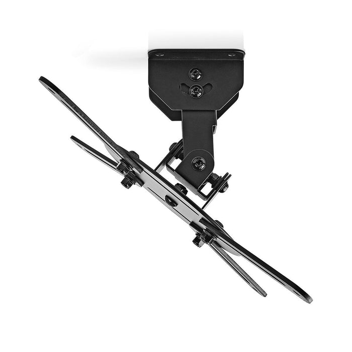 Plafongsbriet fir Projektor | 360° dréibar | Max. 10 kg | Ofstand bis bei de Plafong vun 130 mm | Schwaarz