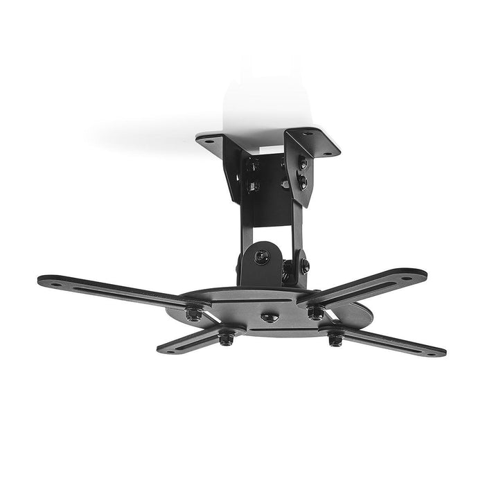 Plafongsbriet fir Projektor | 360° dréibar | Max. 10 kg | Ofstand bis bei de Plafong vun 130 mm | Schwaarz
