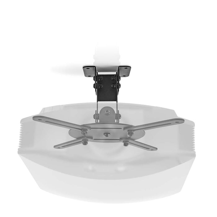 Plafongsbriet fir Projektor | 360° dréibar | Max. 10 kg | Ofstand bis bei de Plafong vun 130 mm | Schwaarz