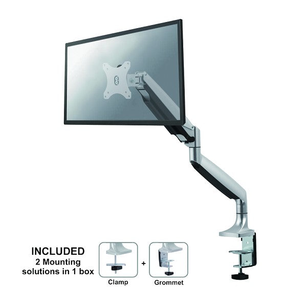 Neomounts NM-D750SILVER Schreifstëtz fir Bildschirmer bis 32 inch