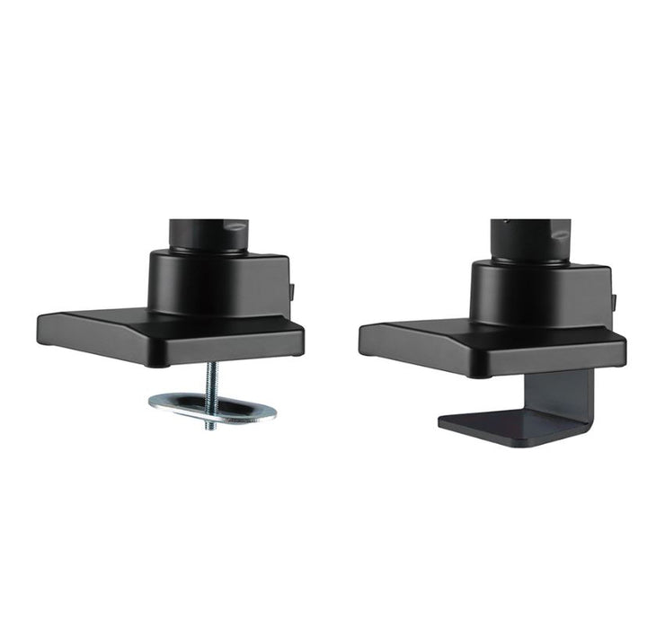 Neomounts Bürostëtzt fir Curved-Monitore bis 49"