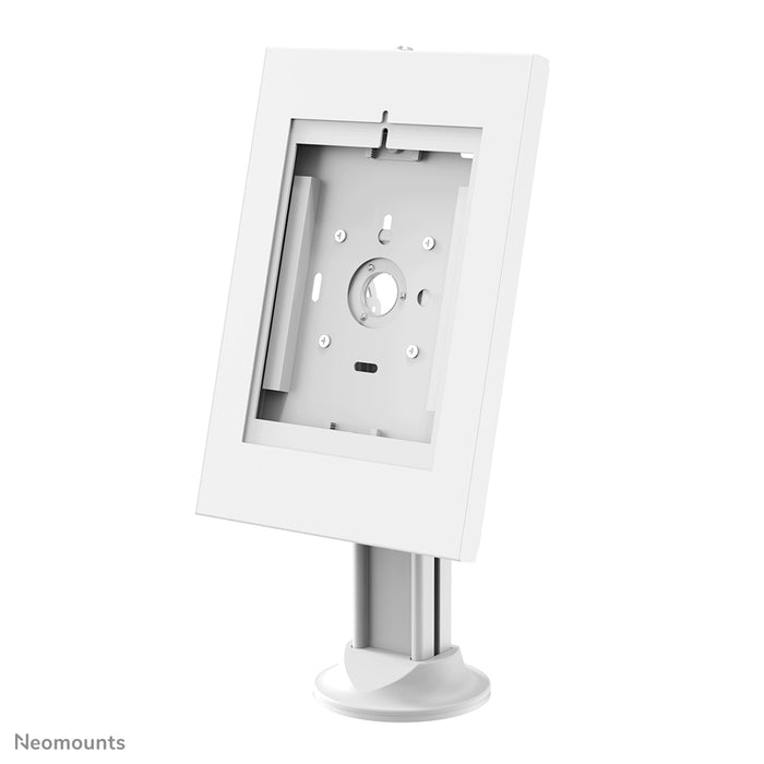 Neomounts DS15-640WH1 dréibar Dëschplack-Tablethalter fir 9,7-11 inch Tabletten - Wäiss