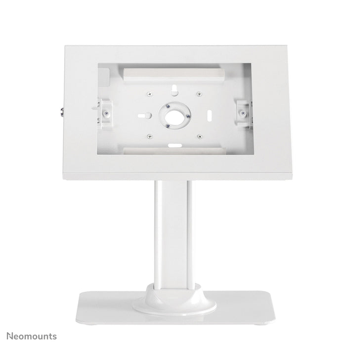 Neomounts DS15-650WH1 kip- a dréibar Dëschplack-Tablethalter fir 9,7-11 inch Tabletten - Wäiss