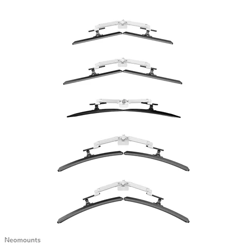 Neomounts DS65S-950WH2 Monitorarm – Elegante Full-Motion Stäip fir 24-34 inch