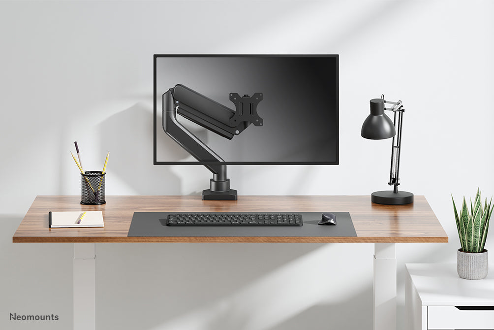 Neomounts DS70-450BL1 Full-Motion Monitor-Büroarm fir 17-42 inch Ekranen - Schwaarz