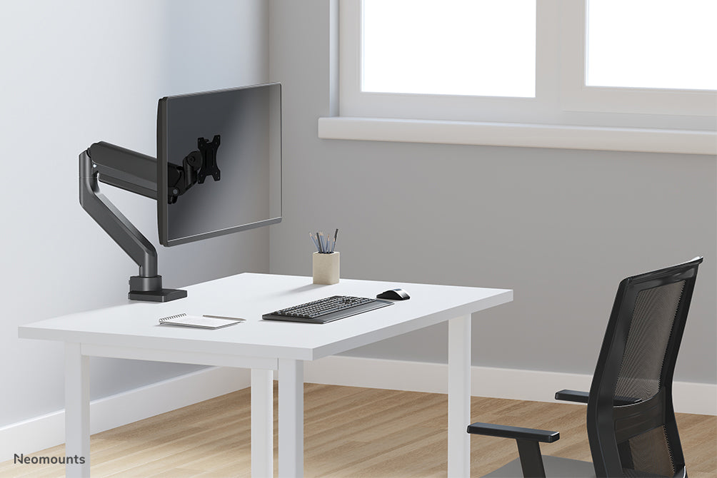 Neomounts DS70-450BL1 Full-Motion Monitor-Büroarm fir 17-42 inch Ekranen - Schwaarz