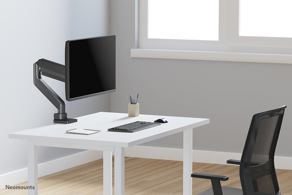 Neomounts DS70-450BL1 Full-Motion Monitor-Büroarm fir 17-42 inch Ekranen - Schwaarz
