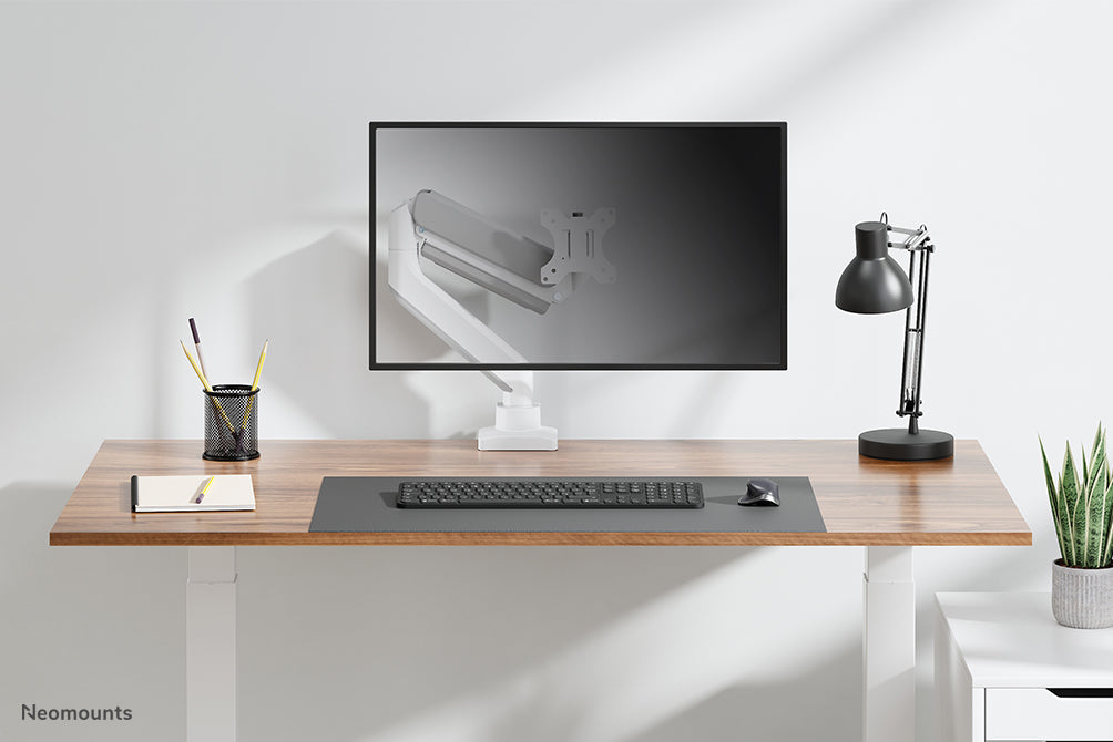 Neomounts DS70-450WH1 Full-Motion Monitor-Büroarm fir 17-42 inch Ekranen - Wäiss