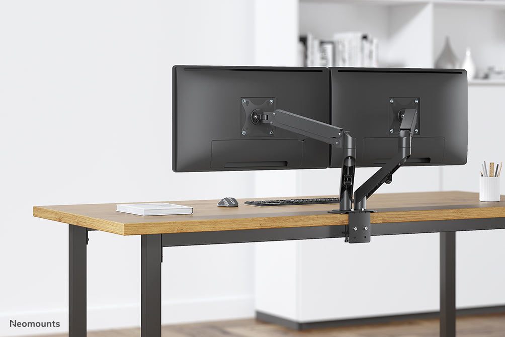 Neomounts DS70-700BL2 Full-Motion Monitor-Büroarm fir 17-27 inch Ekranen - Schwaarz