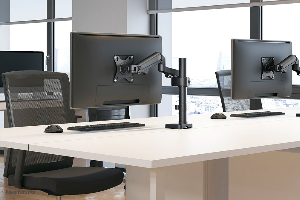 Neomounts DS70-750BL1 Full-Motion Monitor-Büroarm fir 17-27 inch Ekranen - Schwaarz