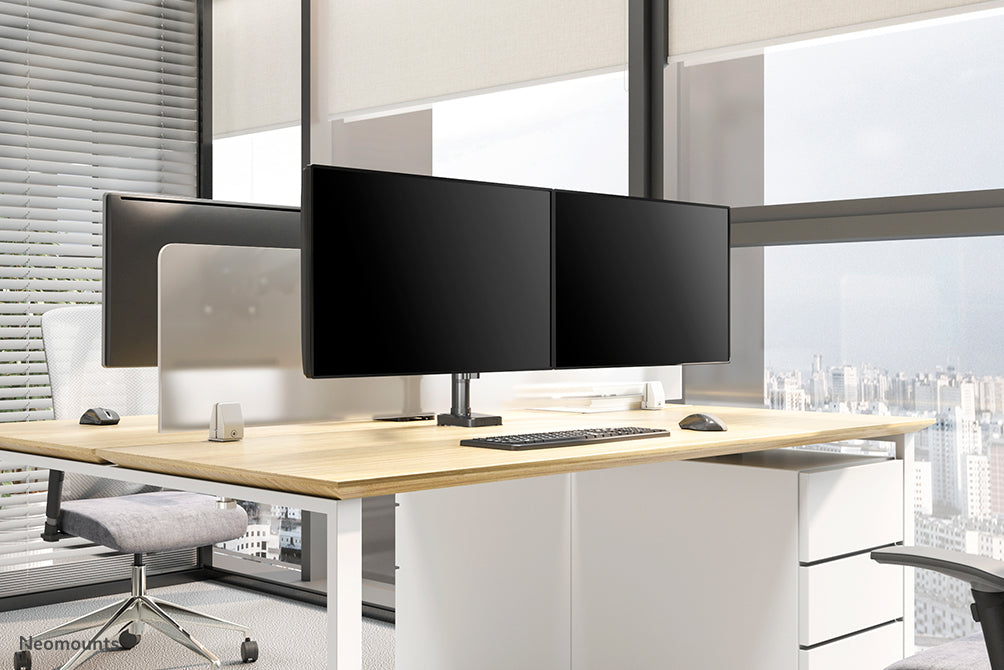 Neomounts DS70-750BL2 Full-Motion Monitor-Büroarm fir 17-27 inch Ekranen - Schwaarz
