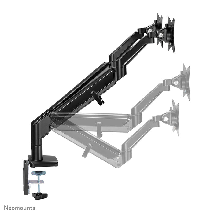 Neomounts DS70-810BL2 Full-Motion Monitor-Büroarm fir 17-32 inch Ekranen - Schwaarz