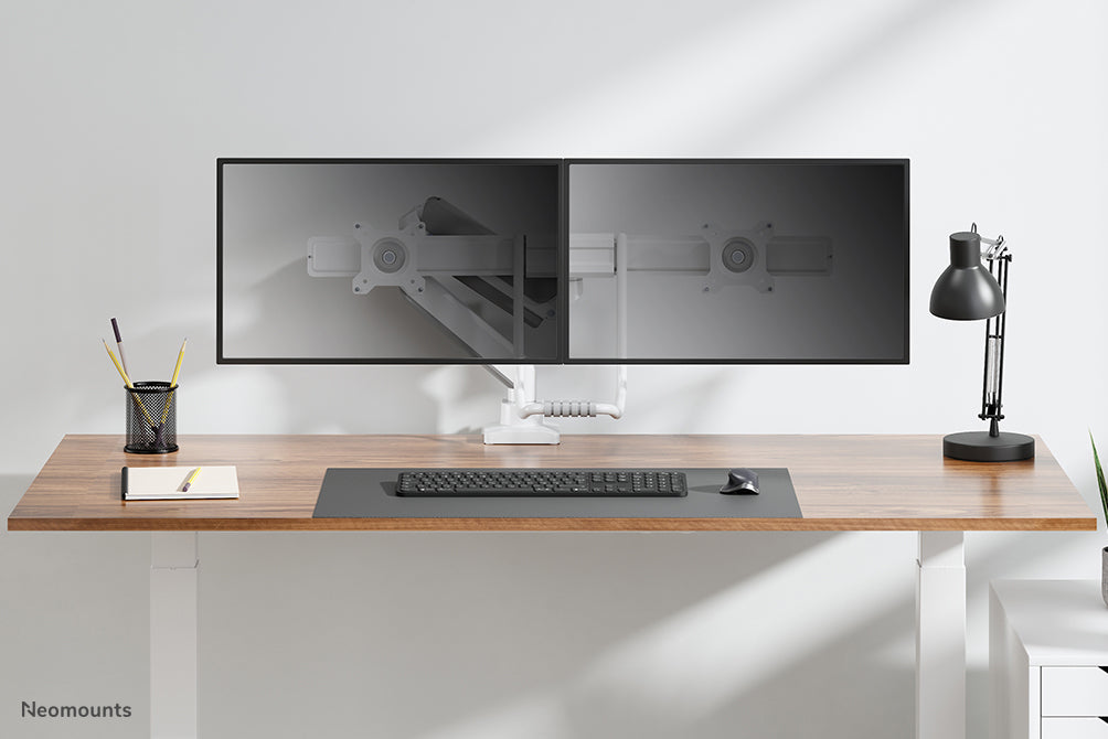 Neomounts DS75-450BL2 Full-Motion Monitor-Büroarm fir 17-32 inch Ekranen - Wäiss