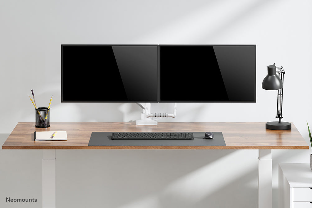 Neomounts DS75-450BL2 Full-Motion Monitor-Büroarm fir 17-32 inch Ekranen - Wäiss