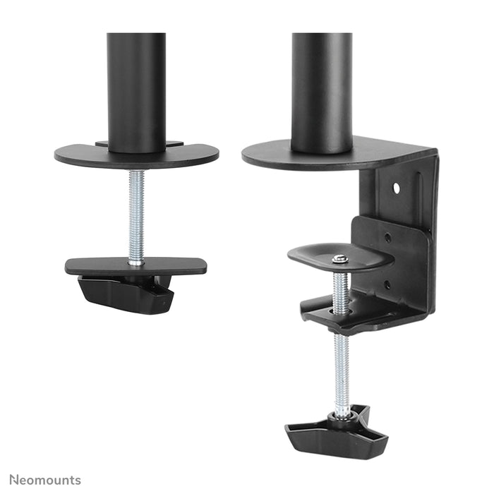 Neomounts FPMA-D510 schwaarz ass eng Schreifdësch-Halterung mat 1 Dreefpunkt fir Flachbildschiermer bis 32 inch.
