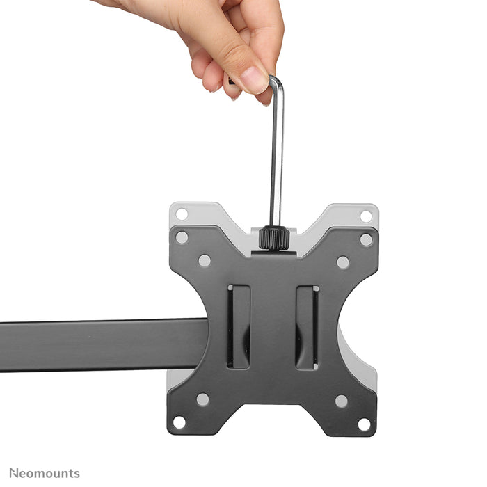Neomounts FPMA-D540 schwaarz Full-Motion-Schreifdësch-Halterung fir Flachbildschiermer bis 32 inch, héichtverstellbar - Schwaarz